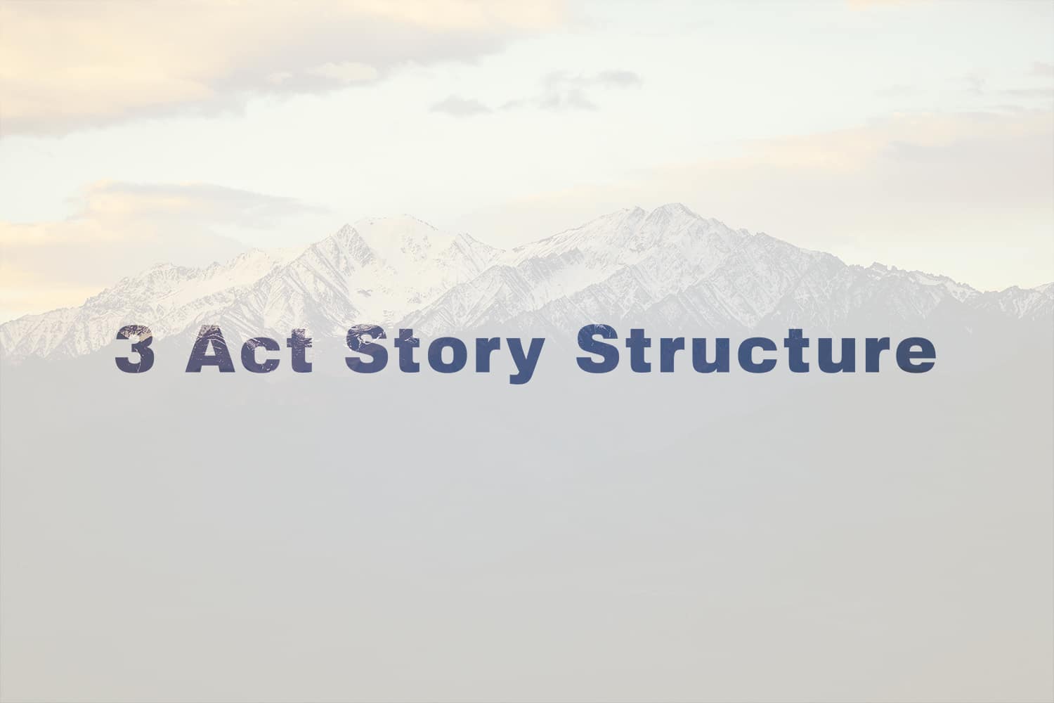 3 Act Story Structure with Lisa Diaz