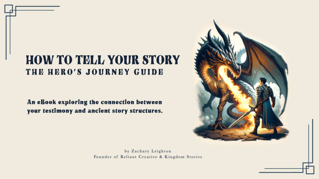 Hero’s Journey testimony guide ebook for churches and Christian nonprofits