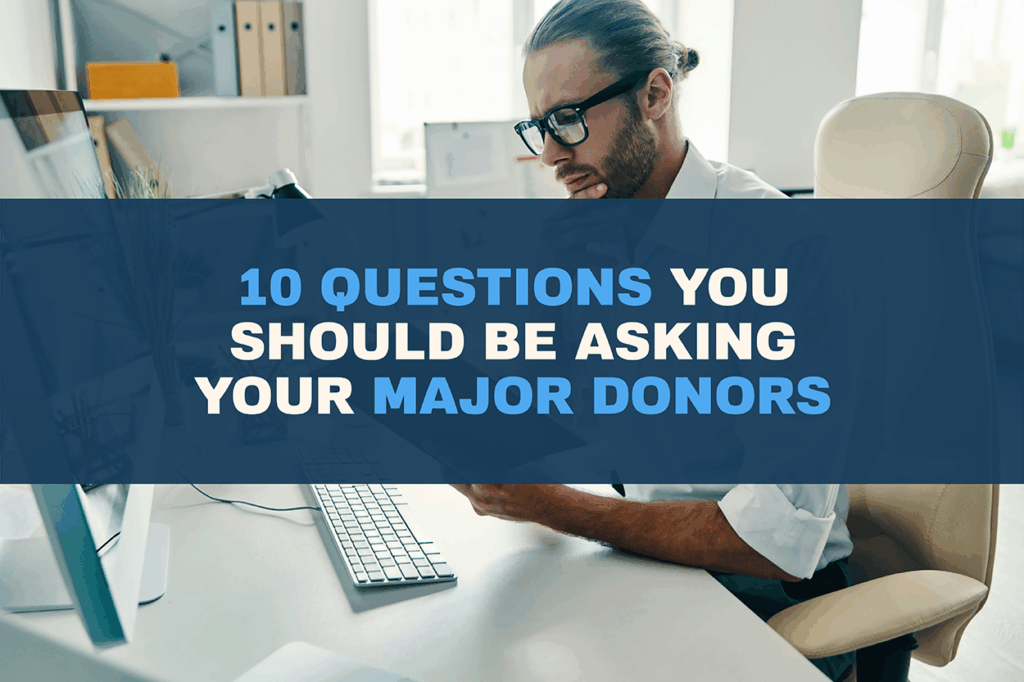 Ministry leader practicing donor cultivation through relational conversation with major donor