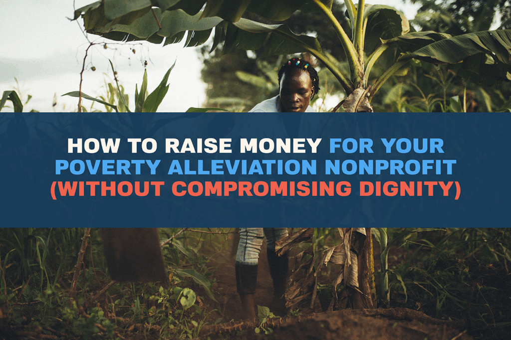 Woman working in rural farmland — raising money for poverty alleviation without compromising dignity