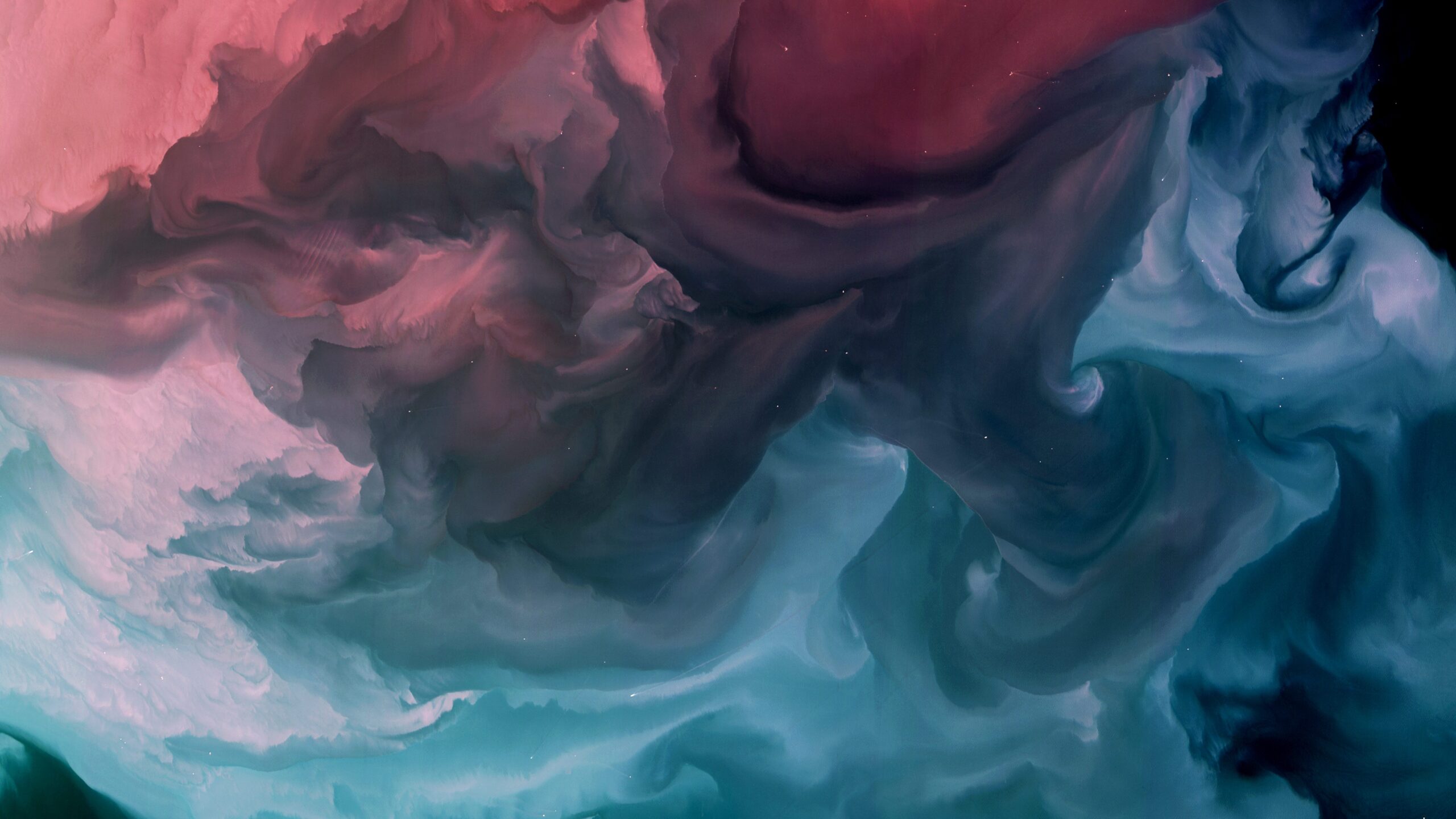 Abstract pink and blue swirling background used as a visual for creative church communication