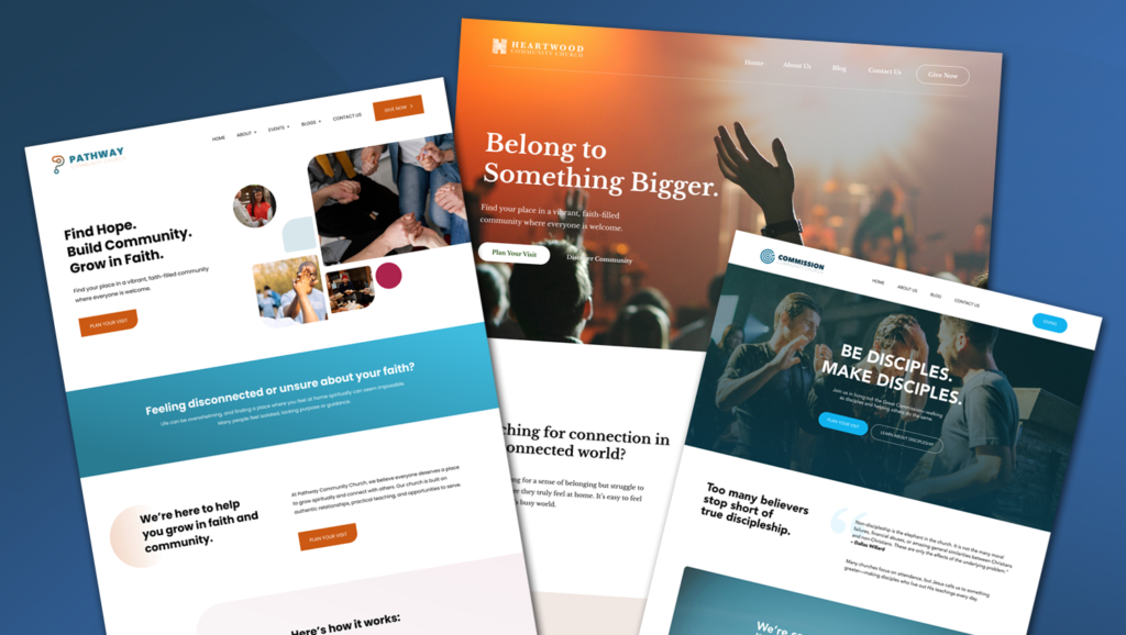 Church website templates compared for ministry leaders